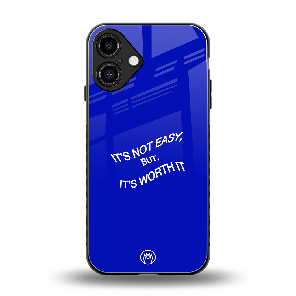 worth it back phone cover | glass case for iphone 16 plus