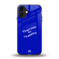 worth it back phone cover | glass case for iphone 16 plus