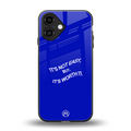 worth it back phone cover | glass case for iphone 16