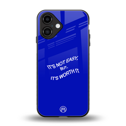 worth it back phone cover | glass case for iphone 16