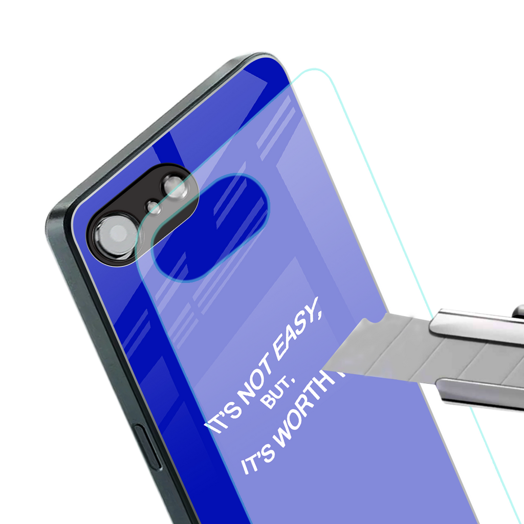 worth it back phone cover | glass case for iphone 16e