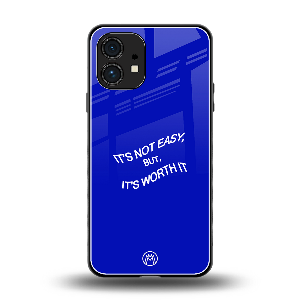 worth it back phone cover | glass case for nothing phone 1