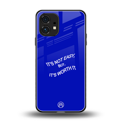 worth it back phone cover | glass case for nothing phone 1