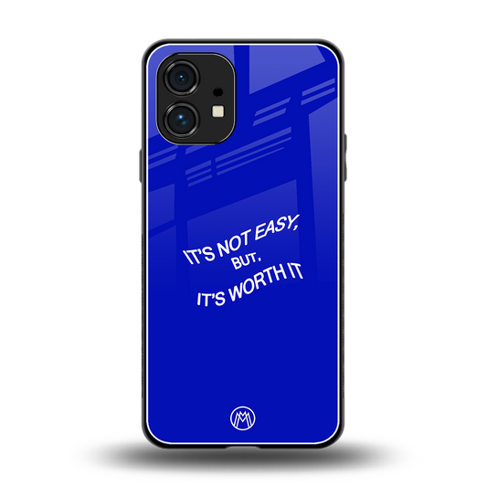 worth it back phone cover | glass case for nothing phone 1