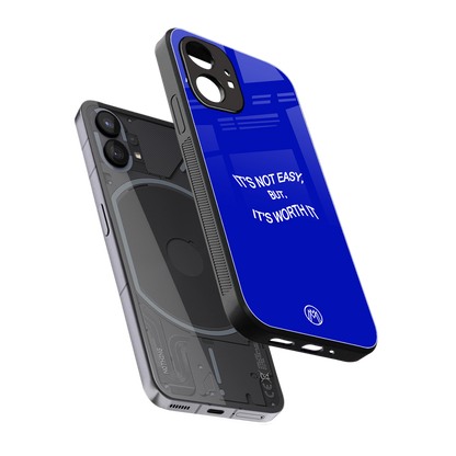 worth it back phone cover | glass case for nothing phone 1