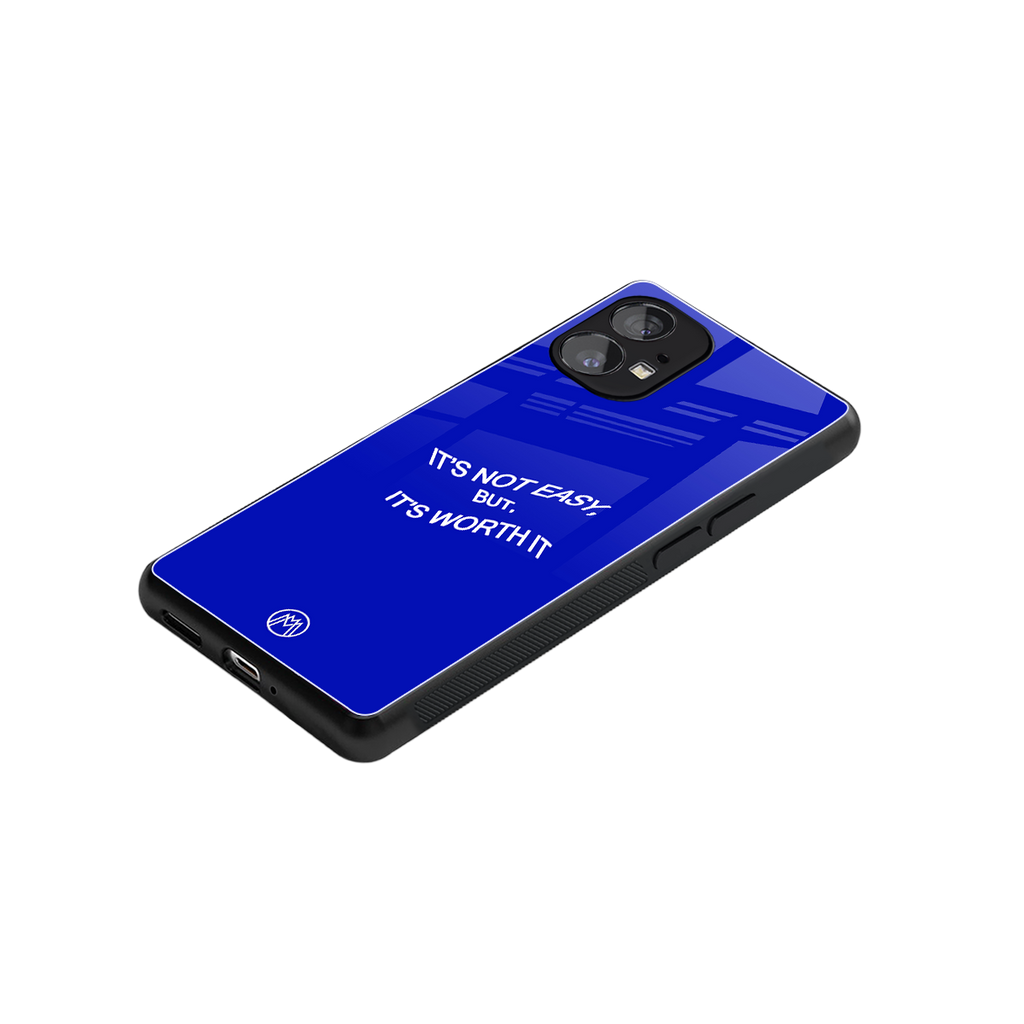 worth it back phone cover | glass case for nothing phone 1