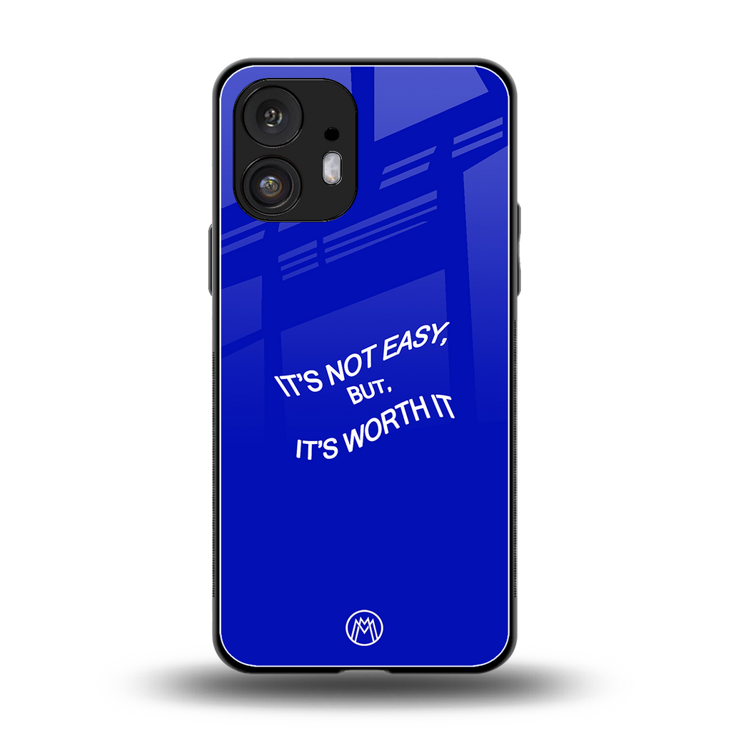 worth it back phone cover | glass case for nothing phone 2