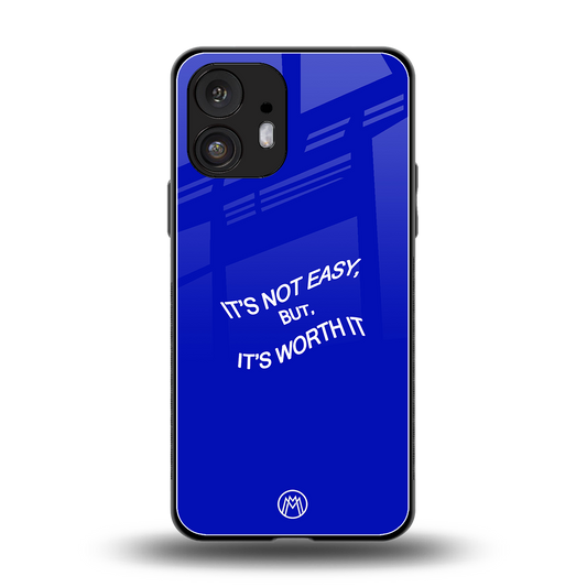 worth it back phone cover | glass case for nothing phone 2