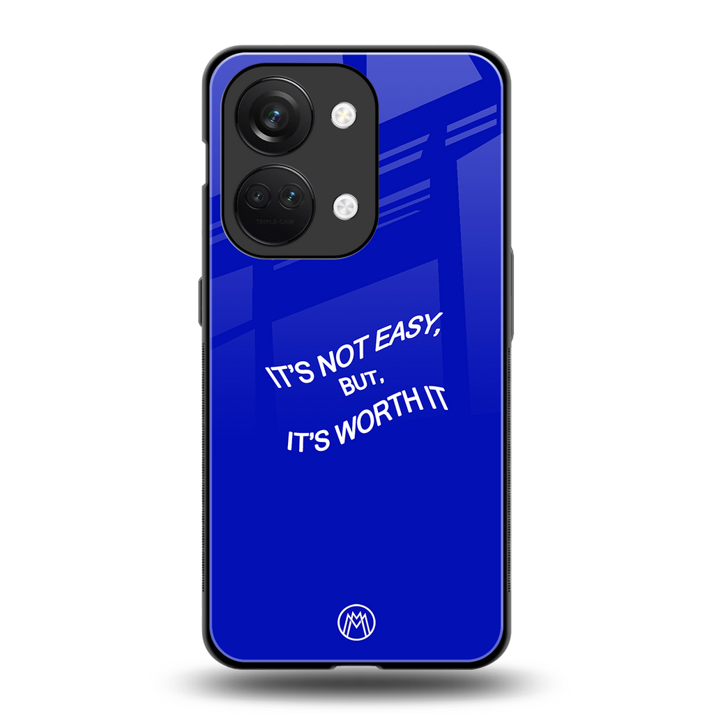 worth it back phone cover | glass case for oneplus nord 3