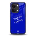 worth it back phone cover | glass case for oneplus nord 3