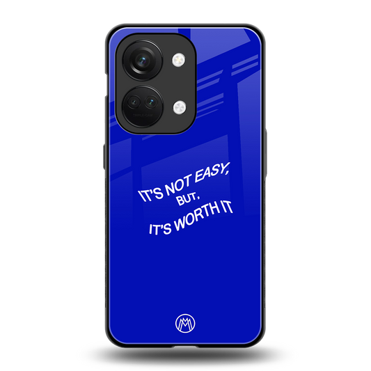 worth it back phone cover | glass case for oneplus nord 3