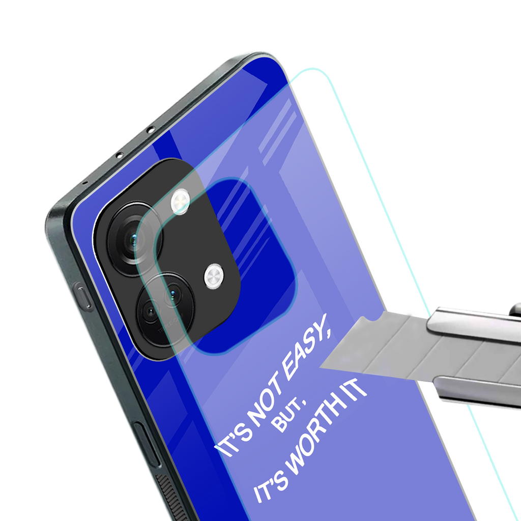 worth it back phone cover | glass case for oneplus nord 3