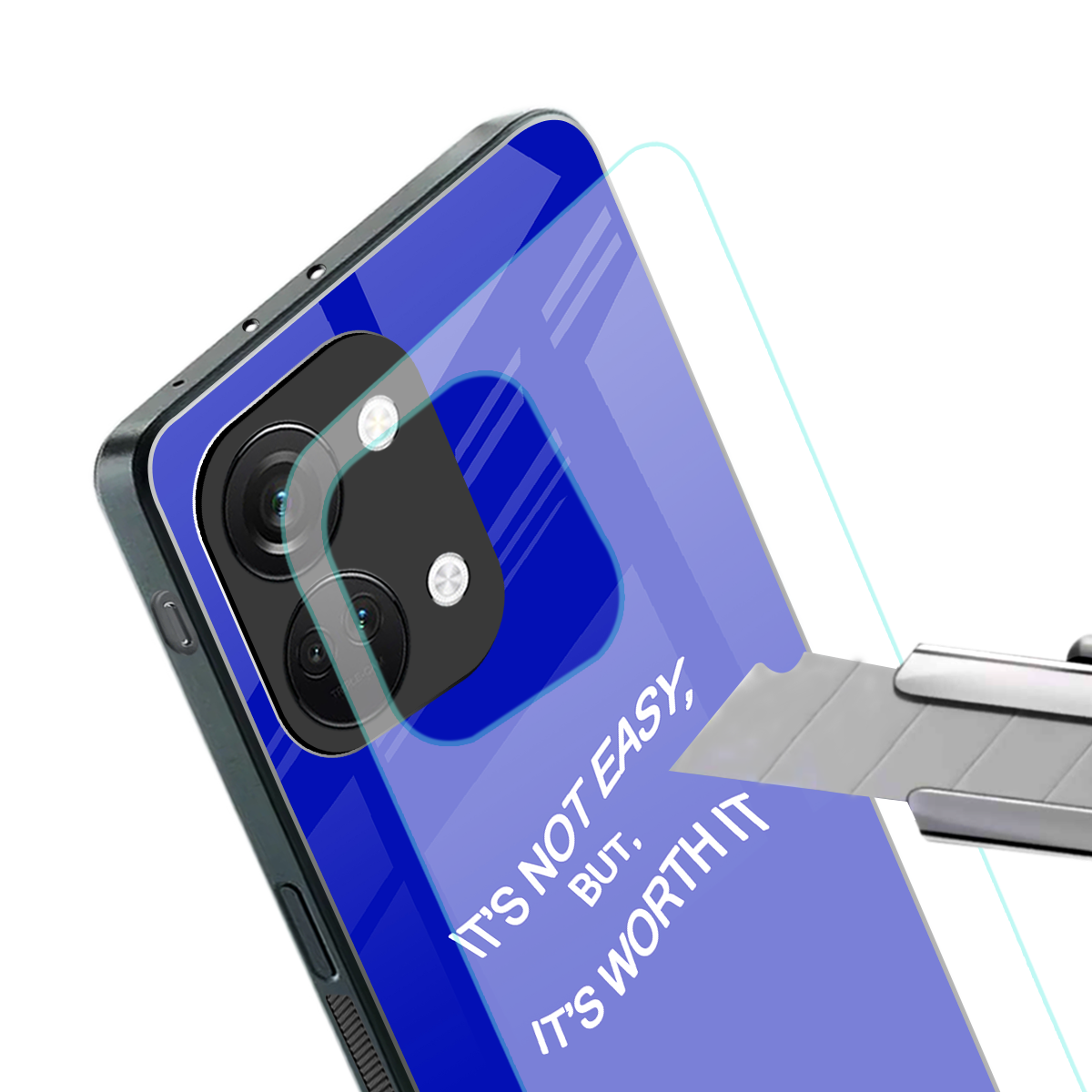 worth it back phone cover | glass case for oneplus nord 3
