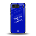 worth it back phone cover | glass case for oneplus nord 4