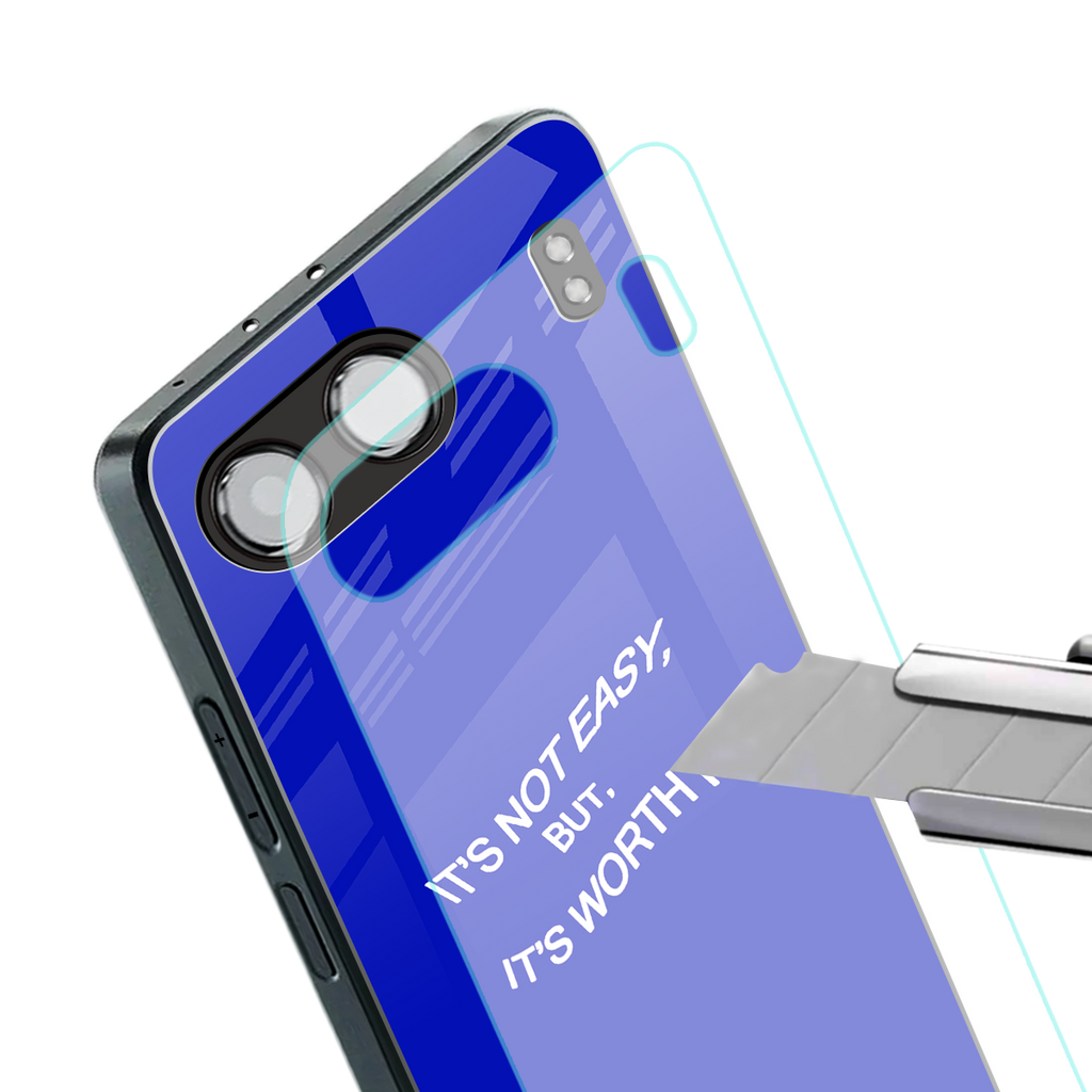 worth it back phone cover | glass case for oneplus nord 4