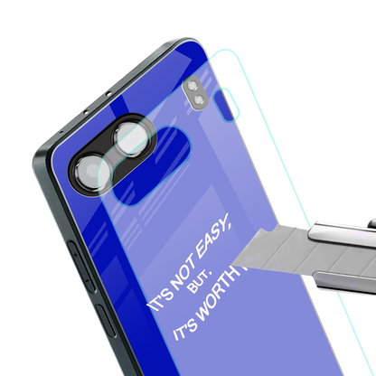 worth it back phone cover | glass case for oneplus nord 4