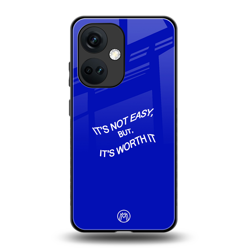 worth it back phone cover | glass case for oneplus nord ce 3