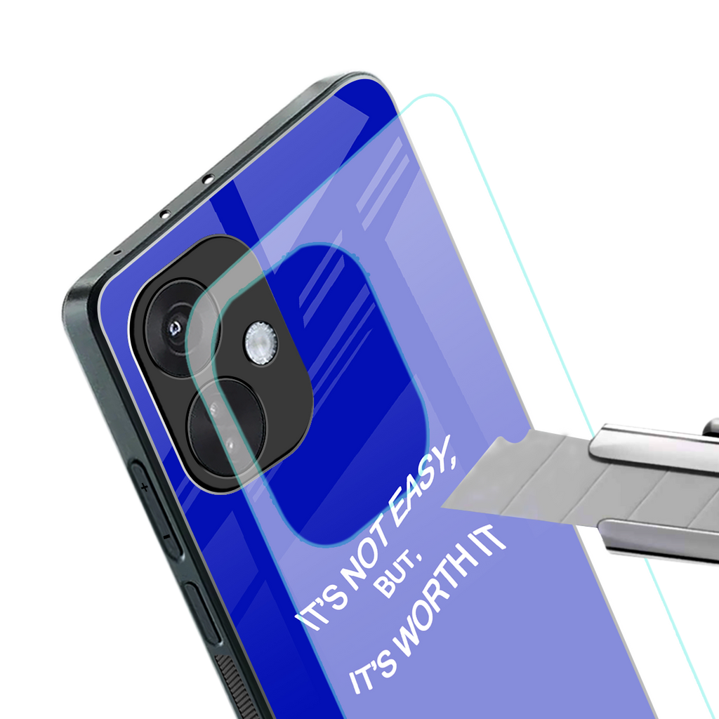 worth it back phone cover | glass case for oneplus nord ce 3