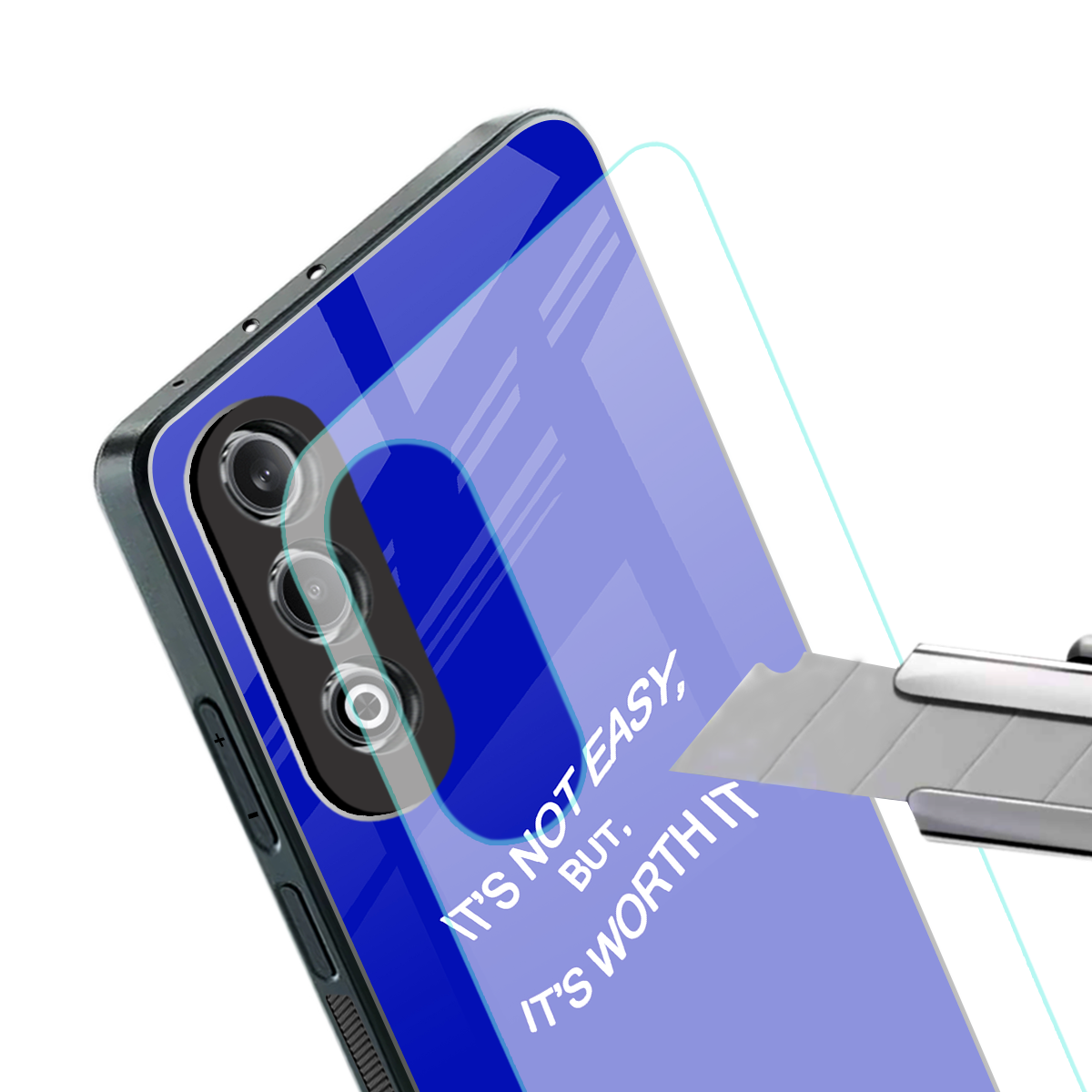 worth it back phone cover | glass case for oneplus nord ce 4