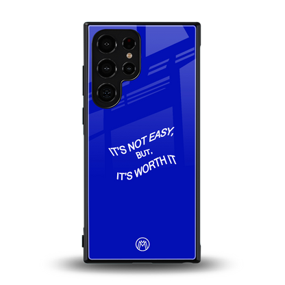 worth it back phone cover | glass case for samsung galaxy s24 ultra