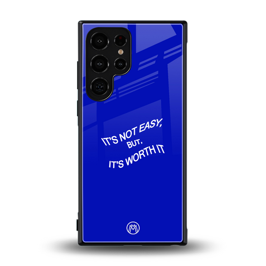 worth it back phone cover | glass case for samsung galaxy s24 ultra