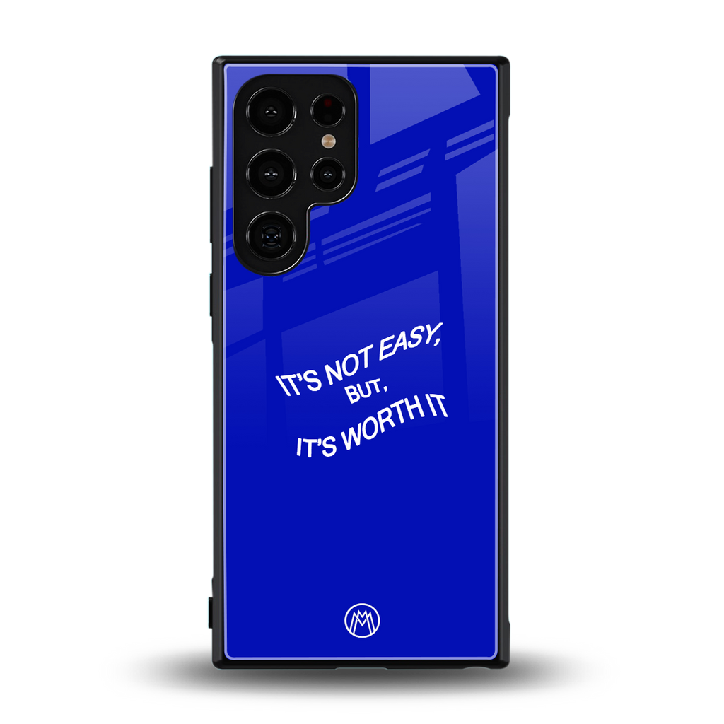worth it back phone cover | glass case for samsung galaxy s23 ultra