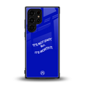 worth it back phone cover | glass case for samsung galaxy s23 ultra