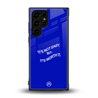 worth it back phone cover | glass case for samsung galaxy s23 ultra