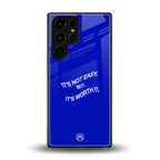 worth it back phone cover | glass case for samsung galaxy s25 ultra