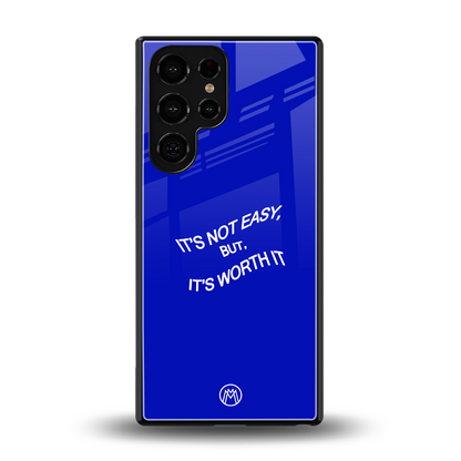 worth it back phone cover | glass case for samsung galaxy s25 ultra