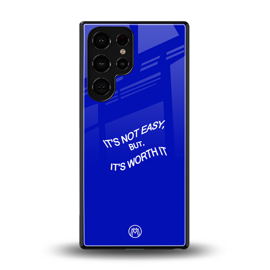 worth it back phone cover | glass case for samsung galaxy s25 ultra