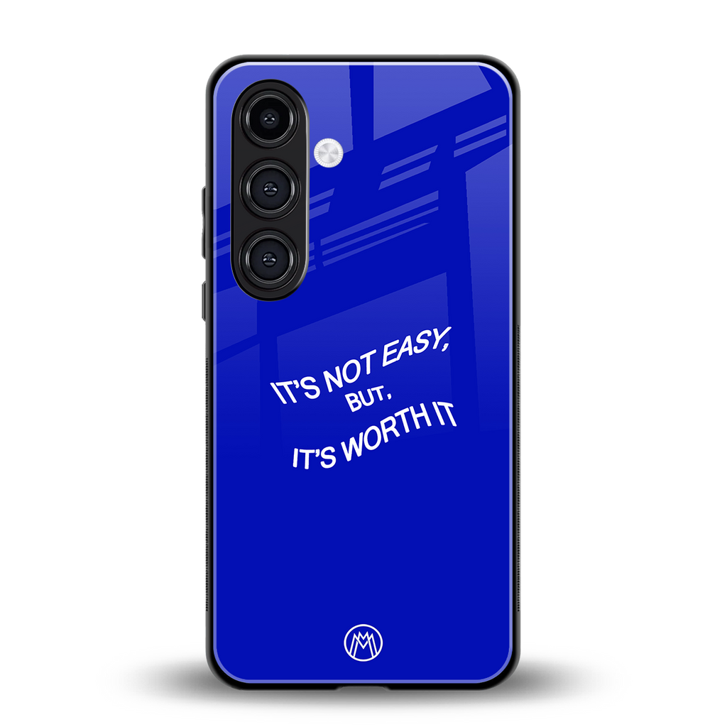 worth it back phone cover | glass case for samsung galaxy s24