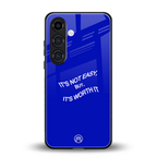 worth it back phone cover | glass case for samsung galaxy s24 fe