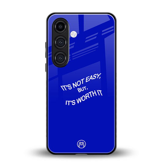 worth it back phone cover | glass case for samsung galaxy s23
