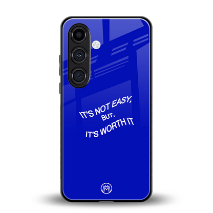 worth it back phone cover | glass case for samsung galaxy s24 plus