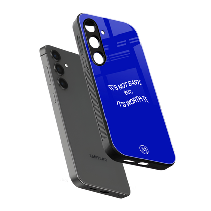 worth it back phone cover | glass case for samsung galaxy s24 plus