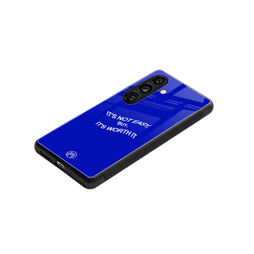 worth it back phone cover | glass case for samsung galaxy s25