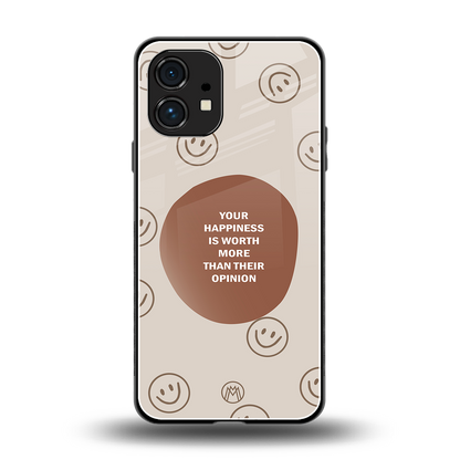 worth back phone cover | glass case for nothing phone 1