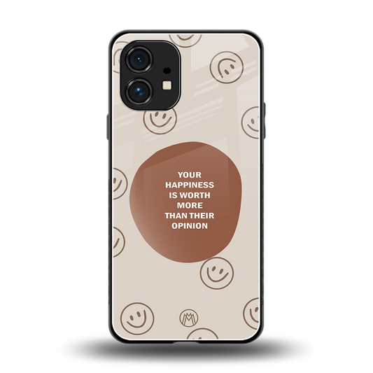 worth back phone cover | glass case for nothing phone 1