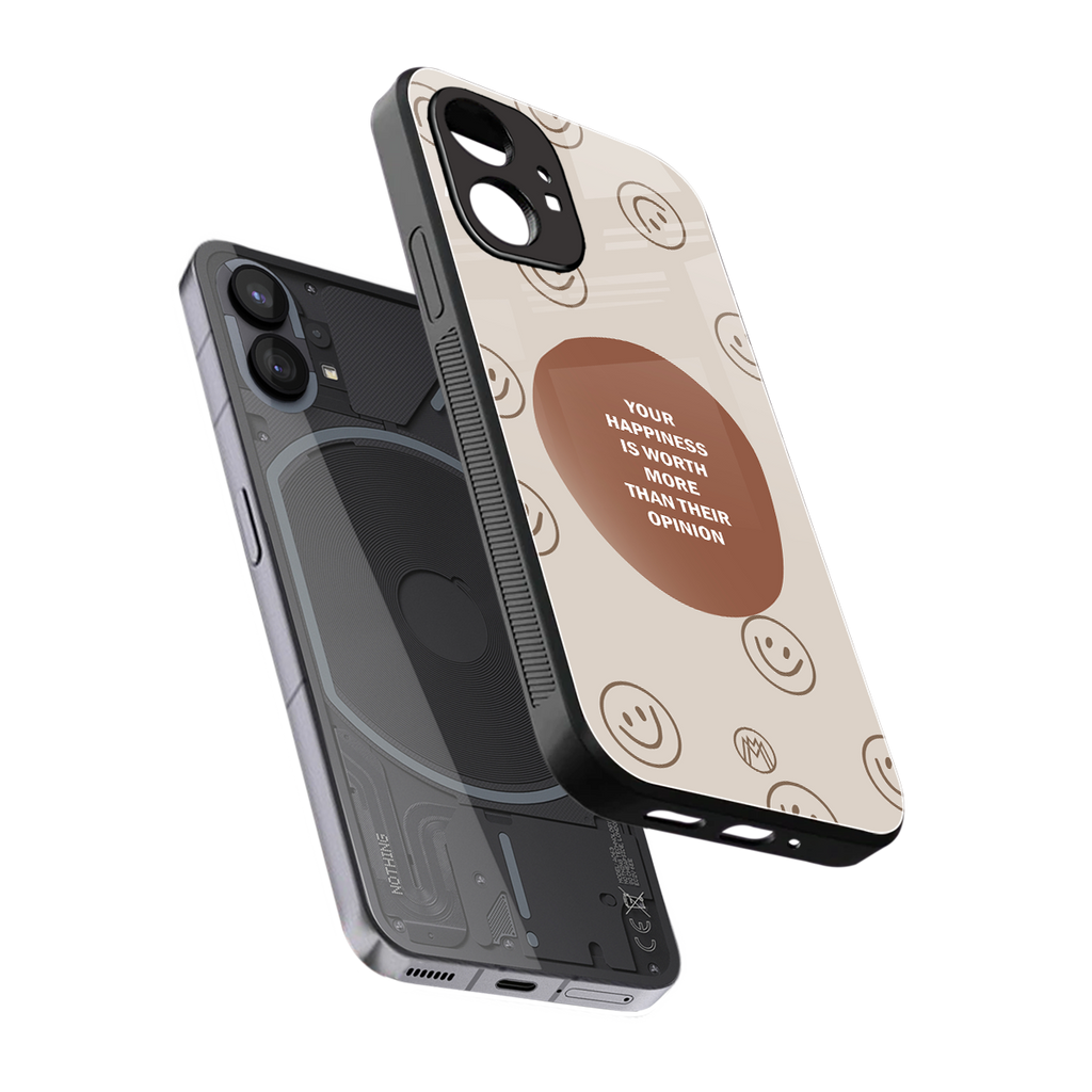 worth back phone cover | glass case for nothing phone 1