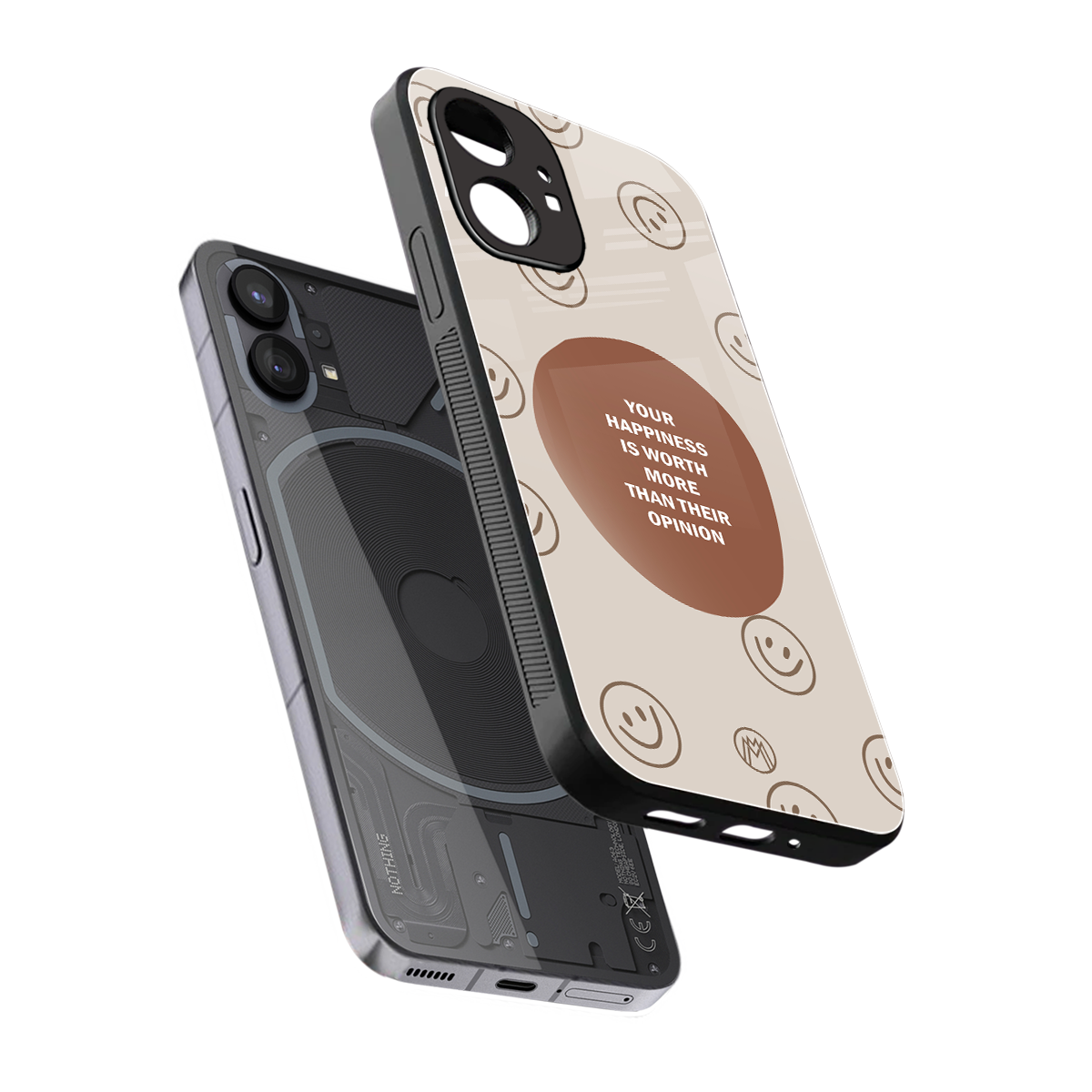 worth back phone cover | glass case for nothing phone 1