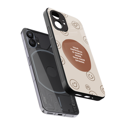 worth back phone cover | glass case for nothing phone 1