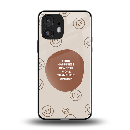 worth back phone cover | glass case for nothing phone 2