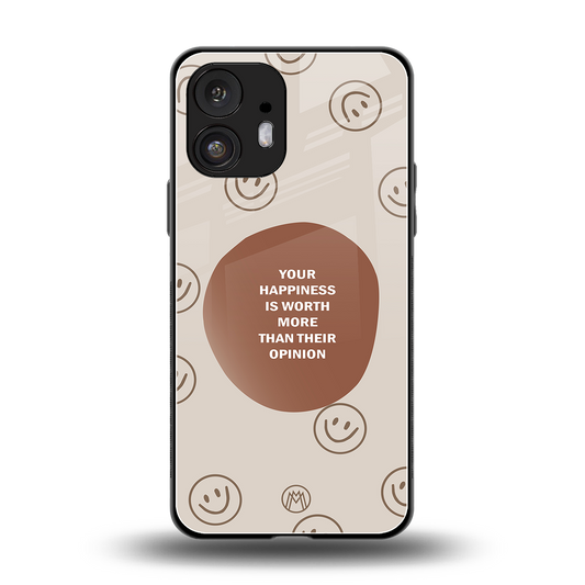 worth back phone cover | glass case for nothing phone 2