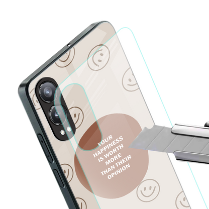worth back phone cover | glass case for oneplus nord ce 4 lite