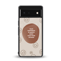 worth back phone cover | glass case for Google Pixel 6A