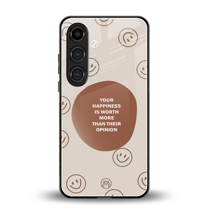 worth back phone cover | glass case for samsung galaxy s23