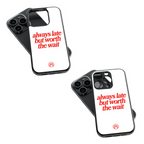 Trendy Glass Back Mobile Case for iPhone, Samsung, Redmi, OnePlus, Google Pixel, Motorola