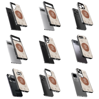 Durable Glass Back Mobile Case for iPhone, Samsung, OnePlus, Google Pixel, Redmi, Vivo, Oppo