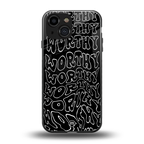 worthy black back phone cover | glass case for iphone 13 mini